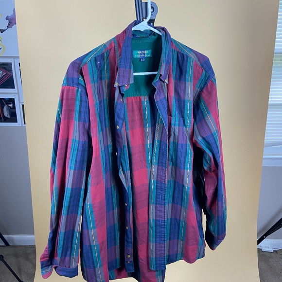 Mens Long Sleeve Button-down Shirt - Picture 3 of 3